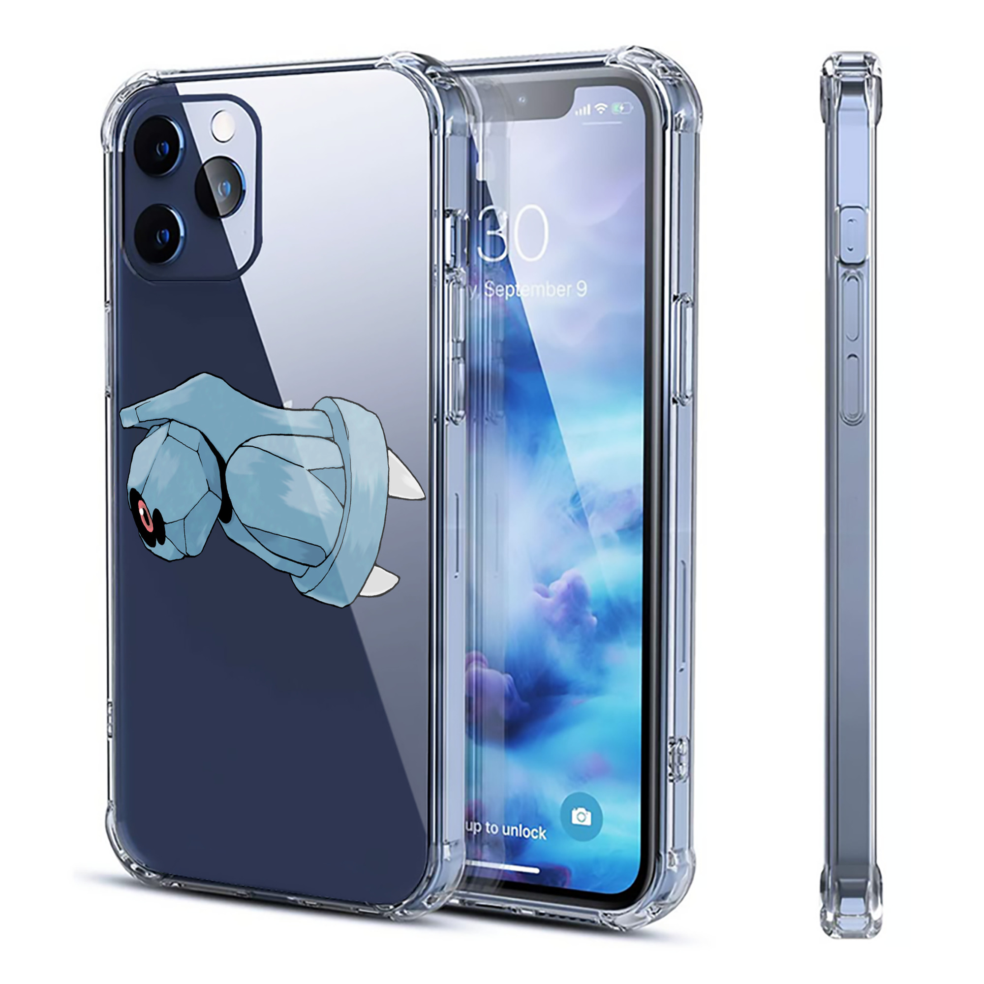 （画像用） ポケットモンスター Pokémon 【iPhone 12シリーズ対応】透明スマホケース（クリアソフトケース）